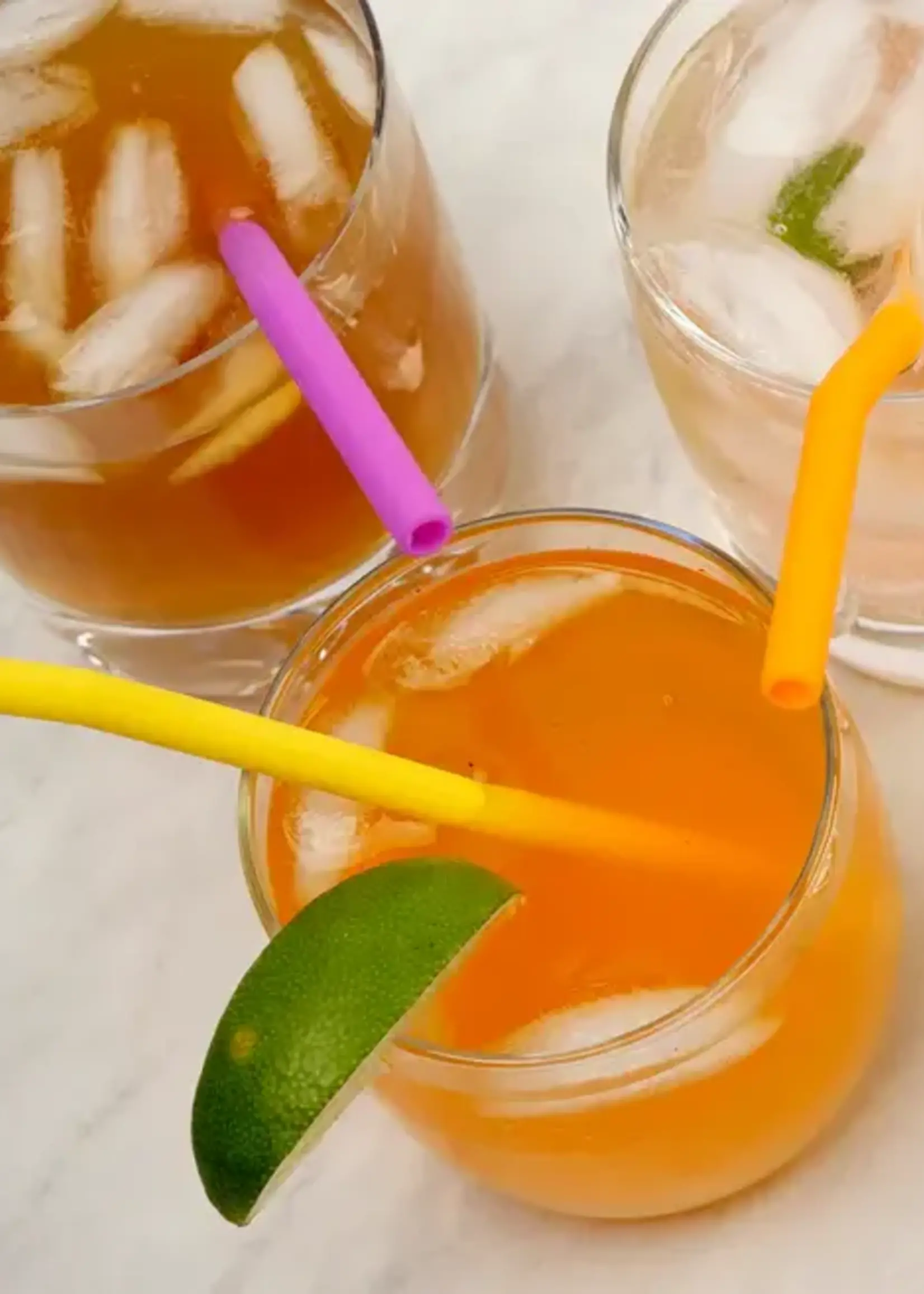 RSVP *6.5" Silicone Straws w/Cleaning Brush-RSVP