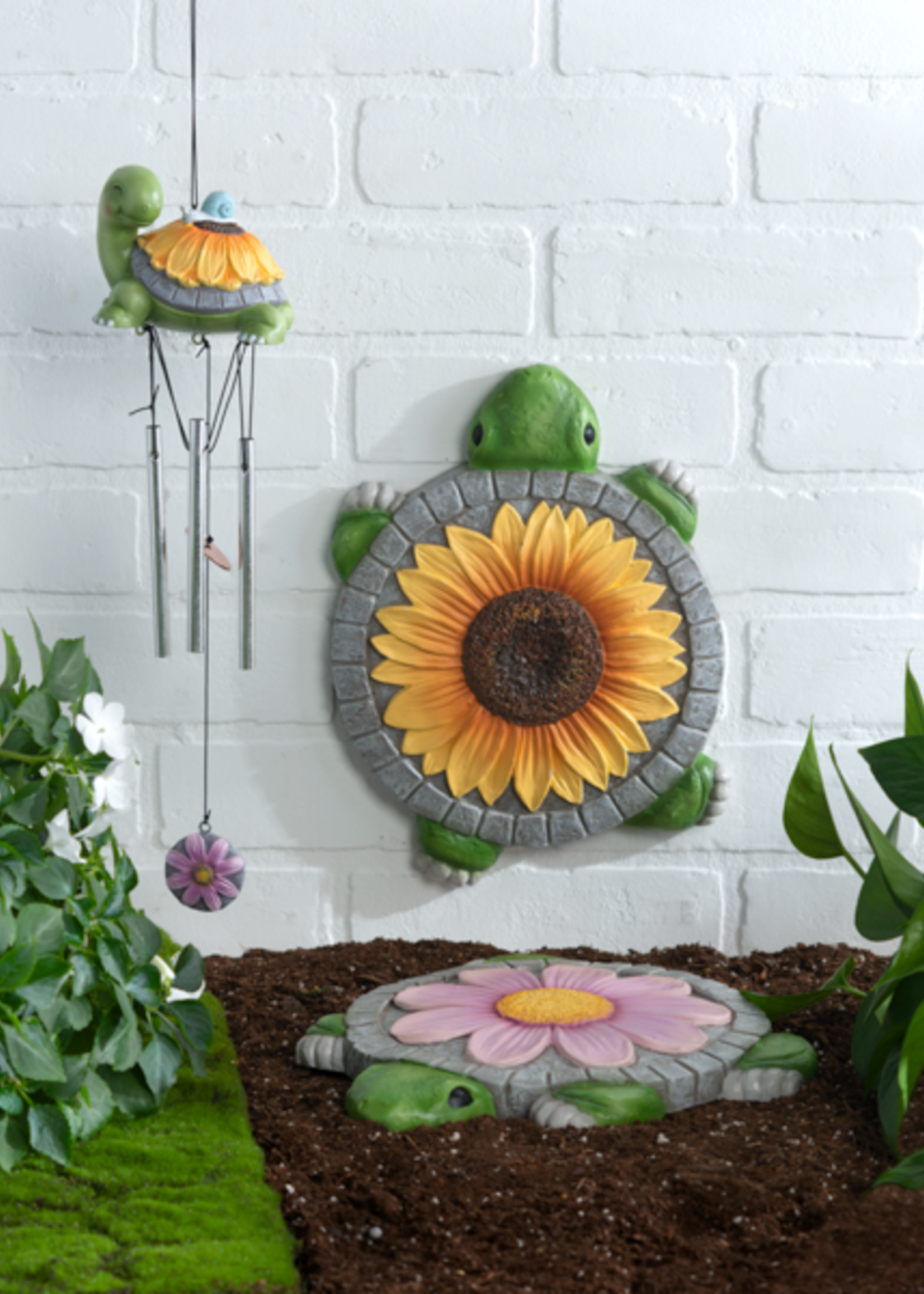 Ganz *Turtle/Floral Stepping Stones-Ganz