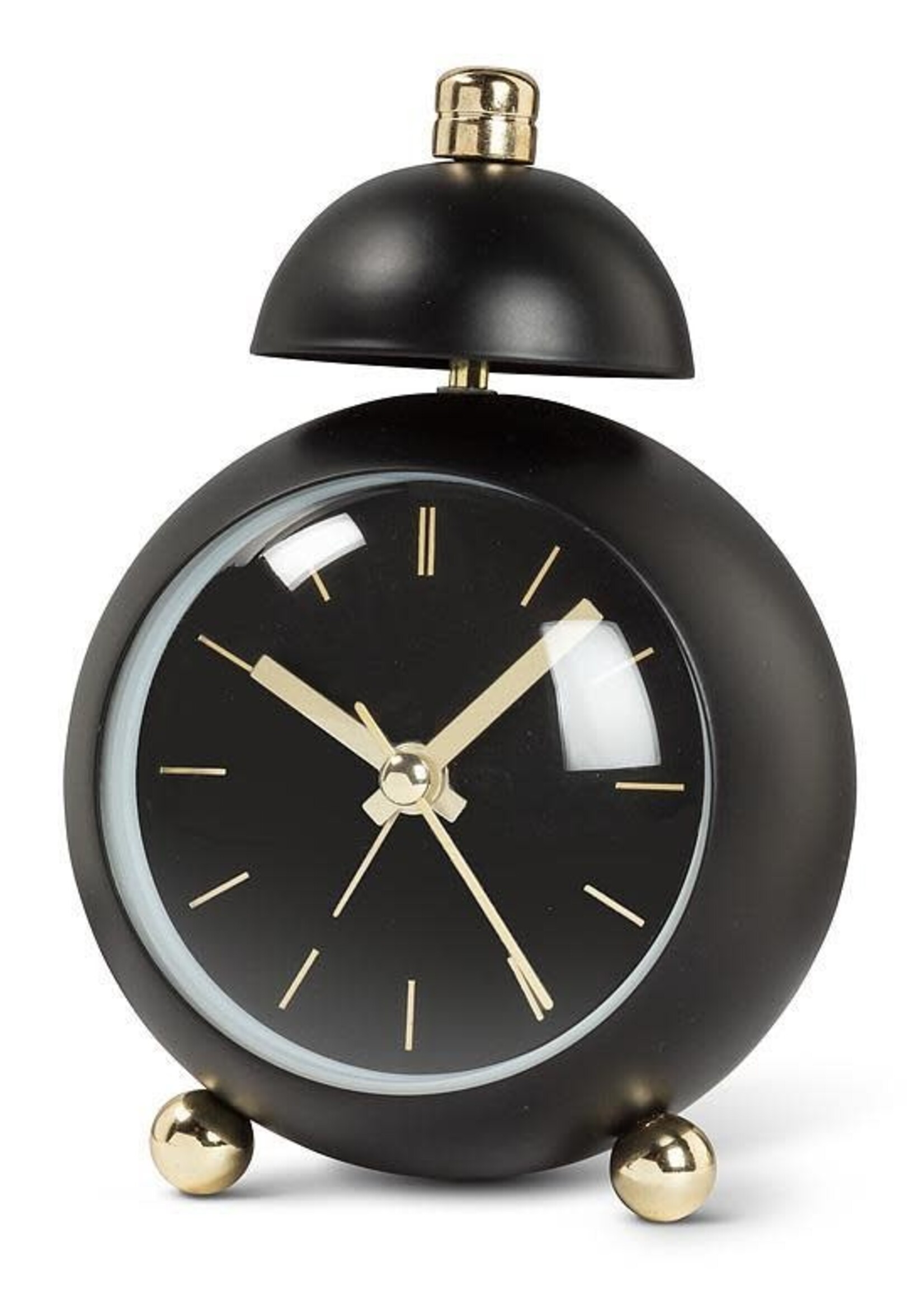 Abbott *Blk Ball Alarm Clock w/Bell-Abbott
