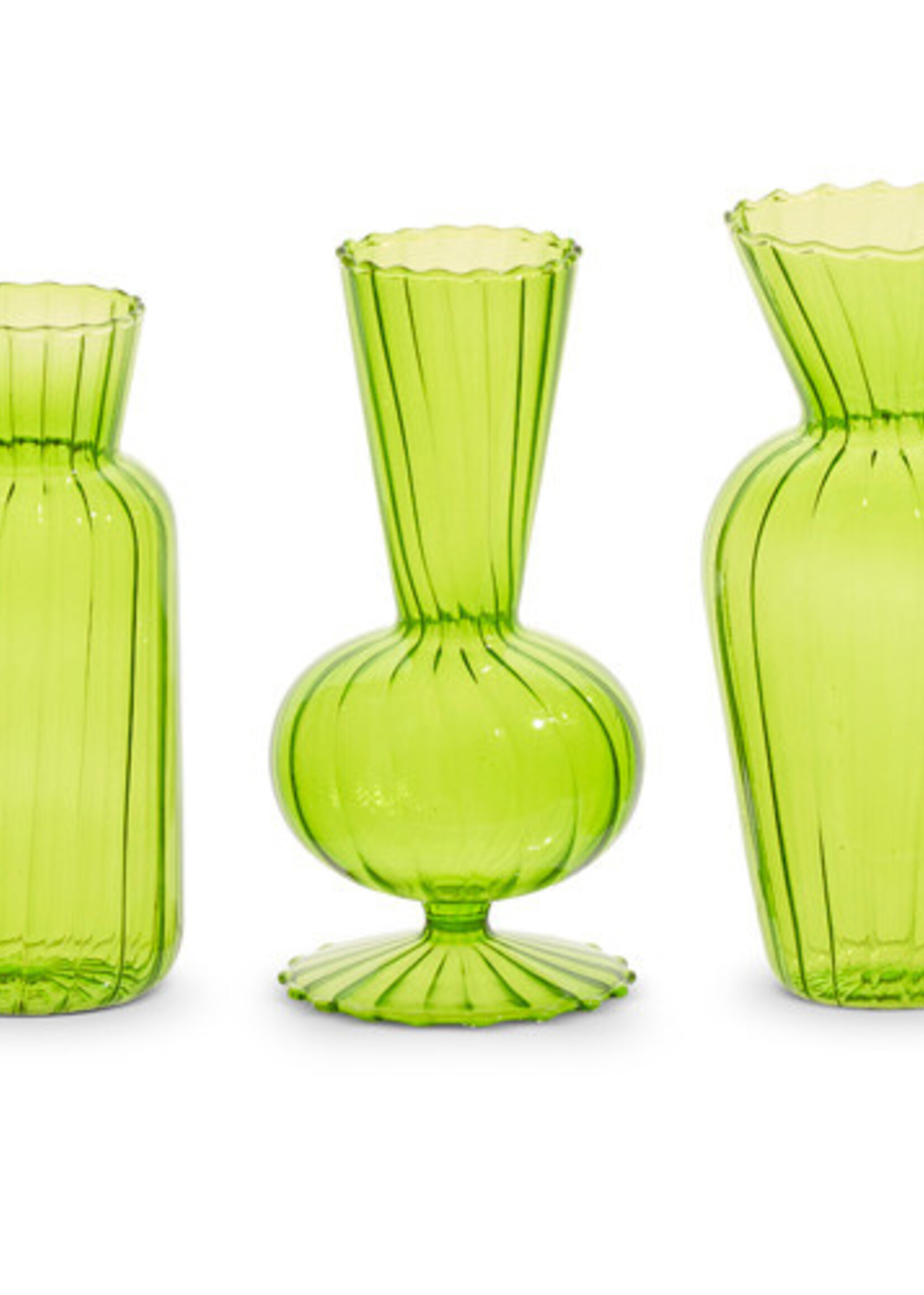 Raz *s/3 6" Green Vase-Design