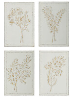 Raz *20" Botanical Embossed Wall Art-Design