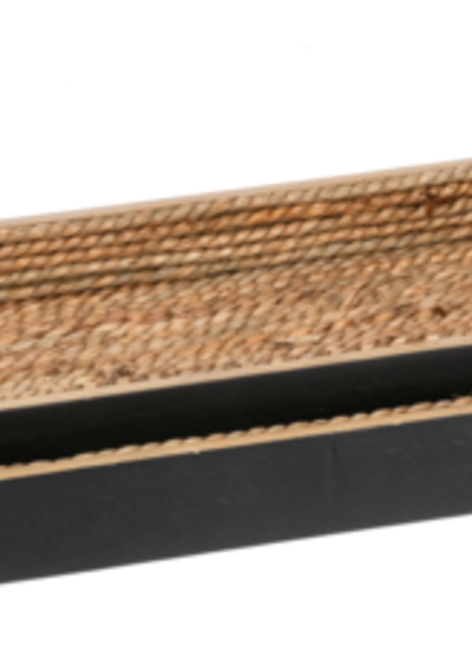 Ganz *Lg Oval Wood/Seagrass Tray-Ganz