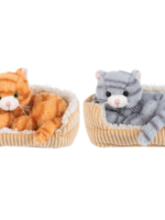 Ganz *Orange/Gray Cat w/Bed-Ganz