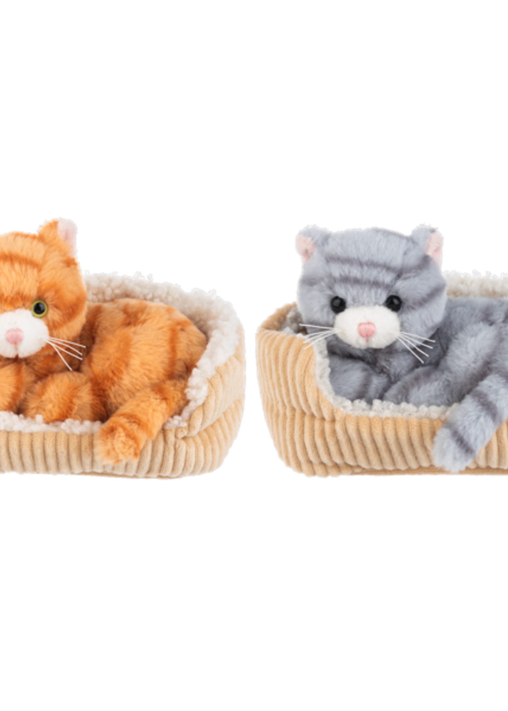 Ganz *Orange/Gray Cat w/Bed-Ganz