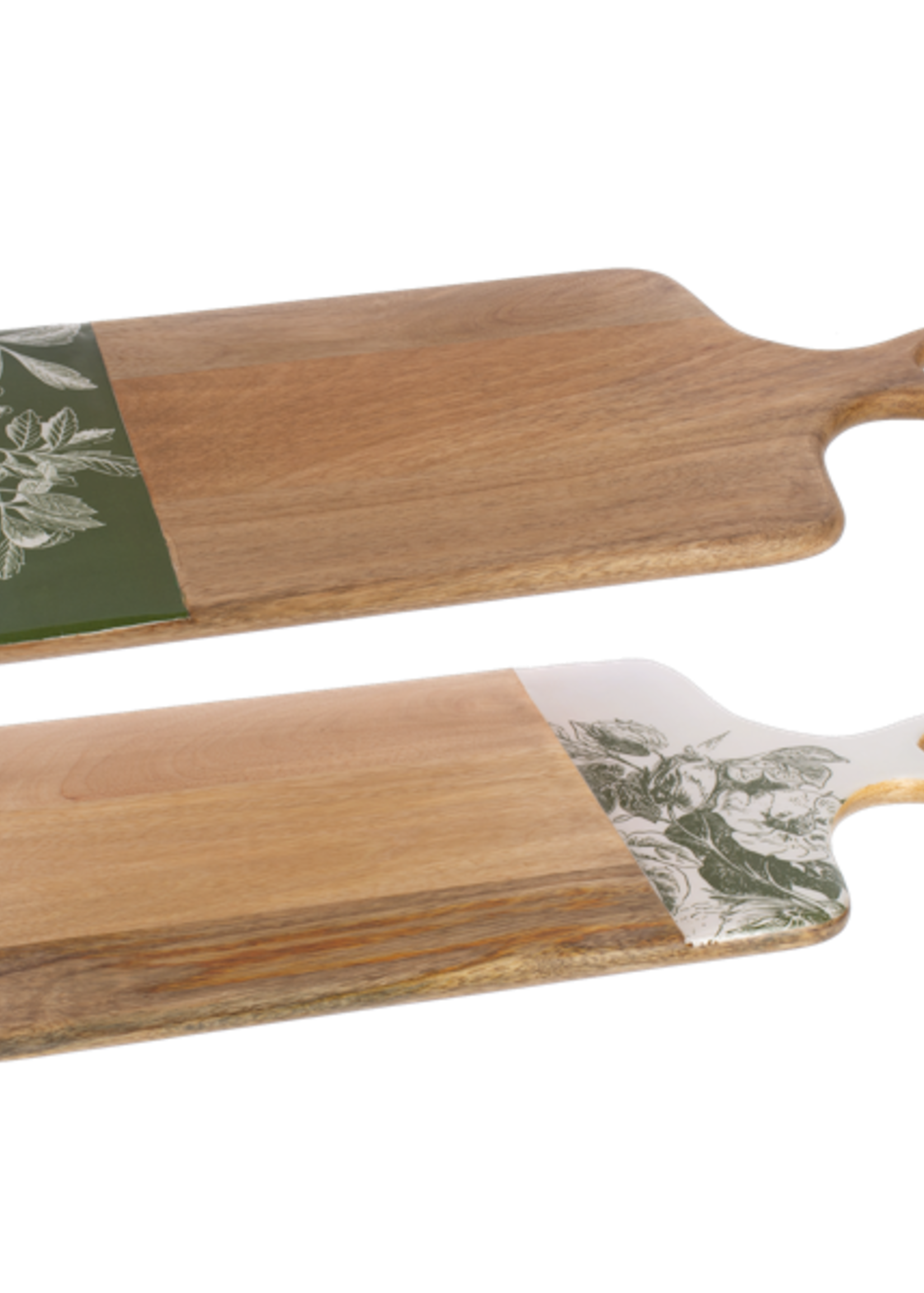 Ganz *Asstd Green Botanical Mangowood Cutting Boards-Ganz