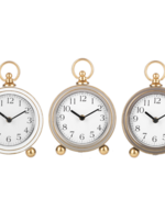 Ganz *Asstd Rnd Gold Accent Desk Clock-Ganz