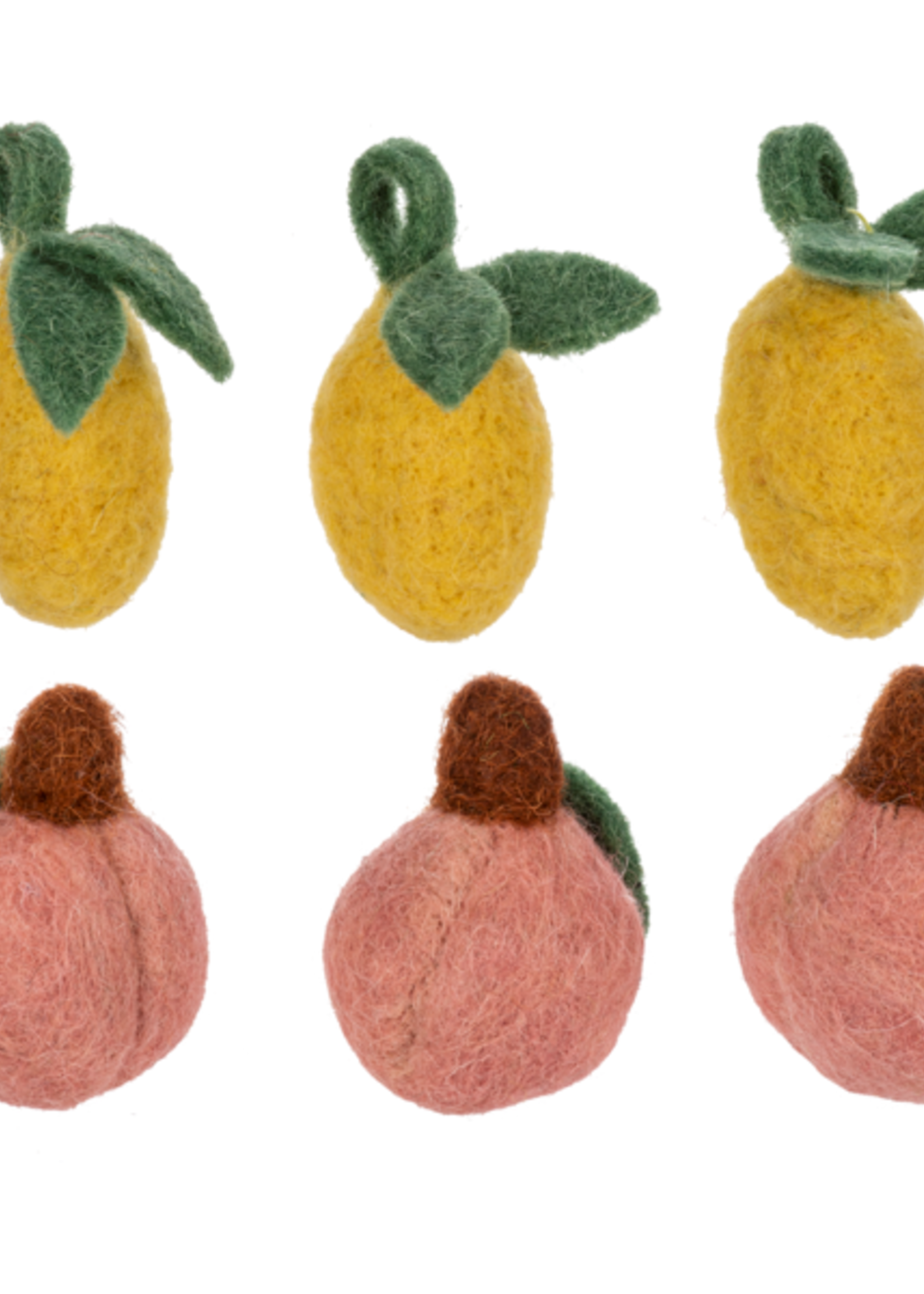 Ganz *Asstd Wool Mini Peaches & Lemons-Ganz