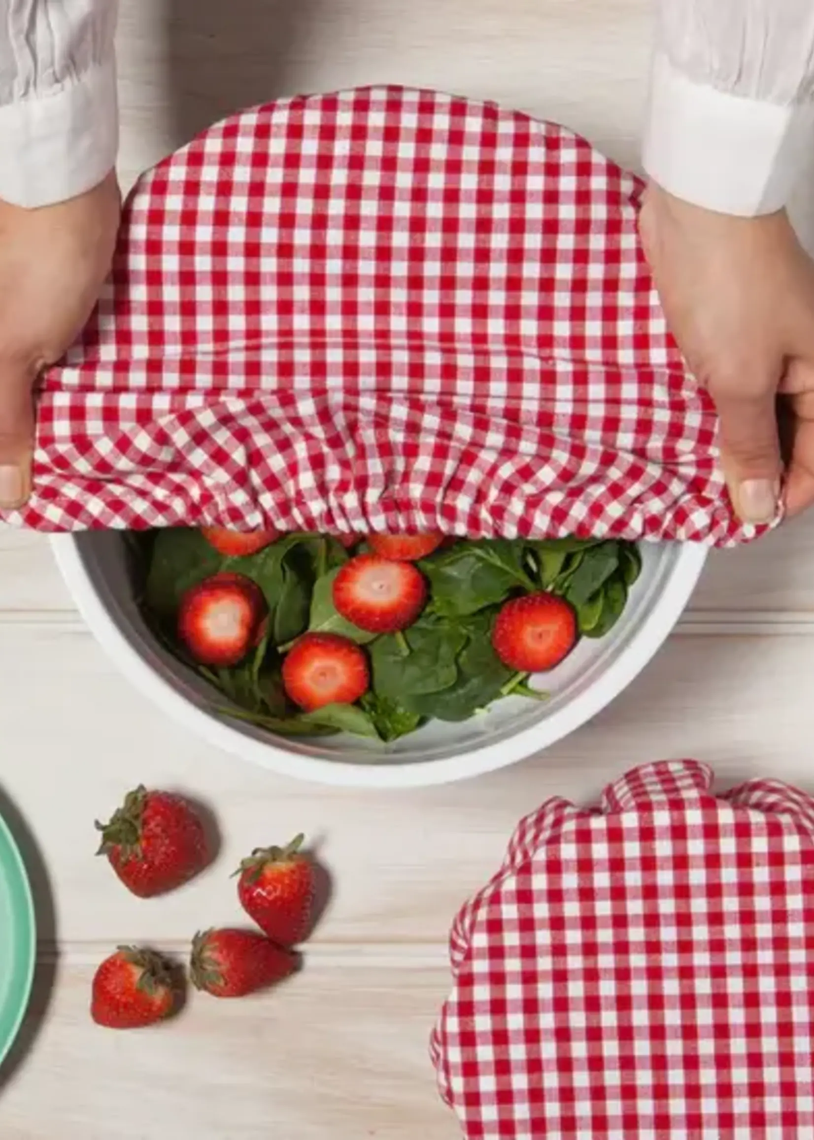 Danica *s/2 Gingham Bowl Covers-Danica