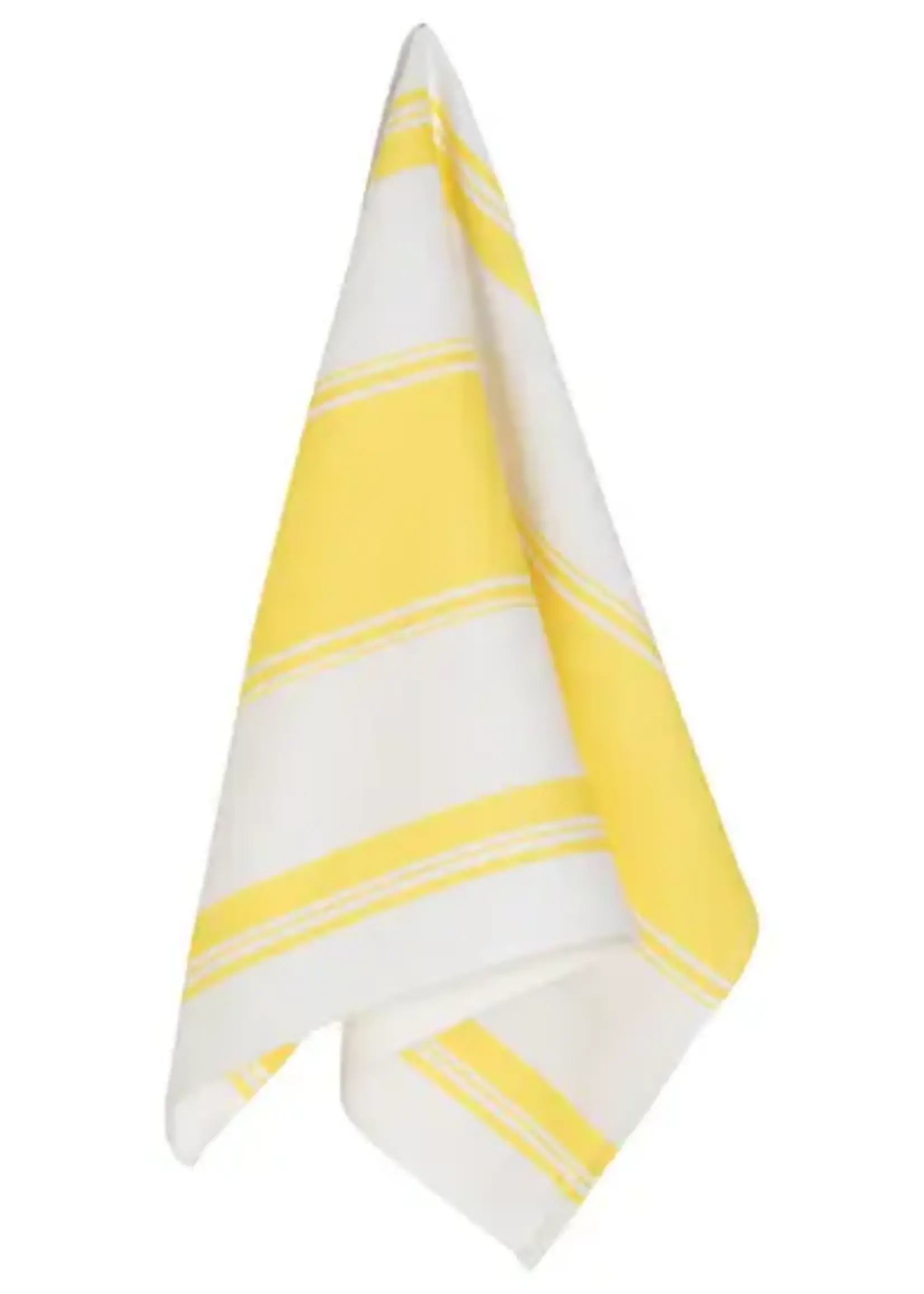 Danica *Yellow/White Stripe Symmetry Tea Towel-Danica