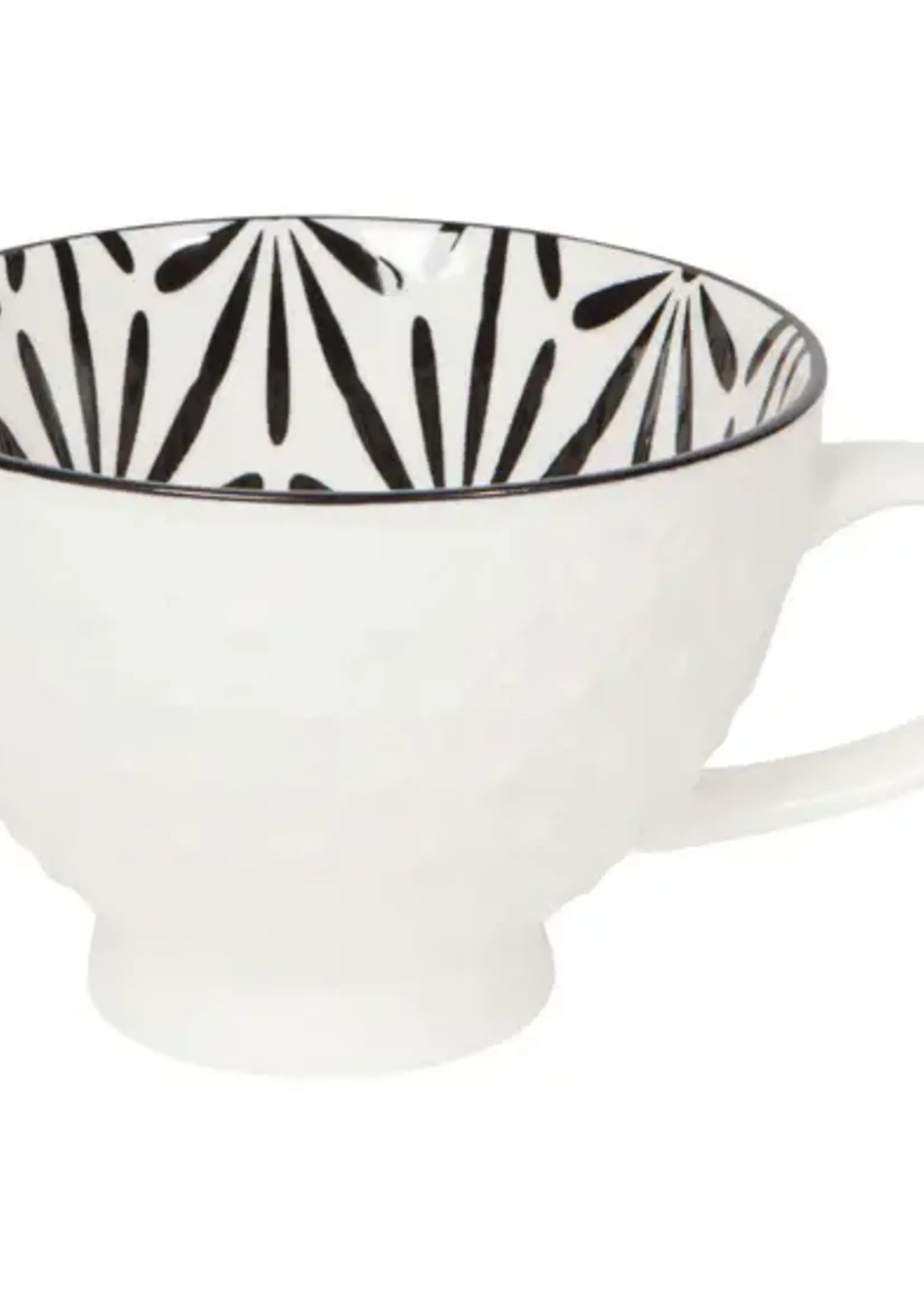 Danica *White Stamped Latte Mug-Danica