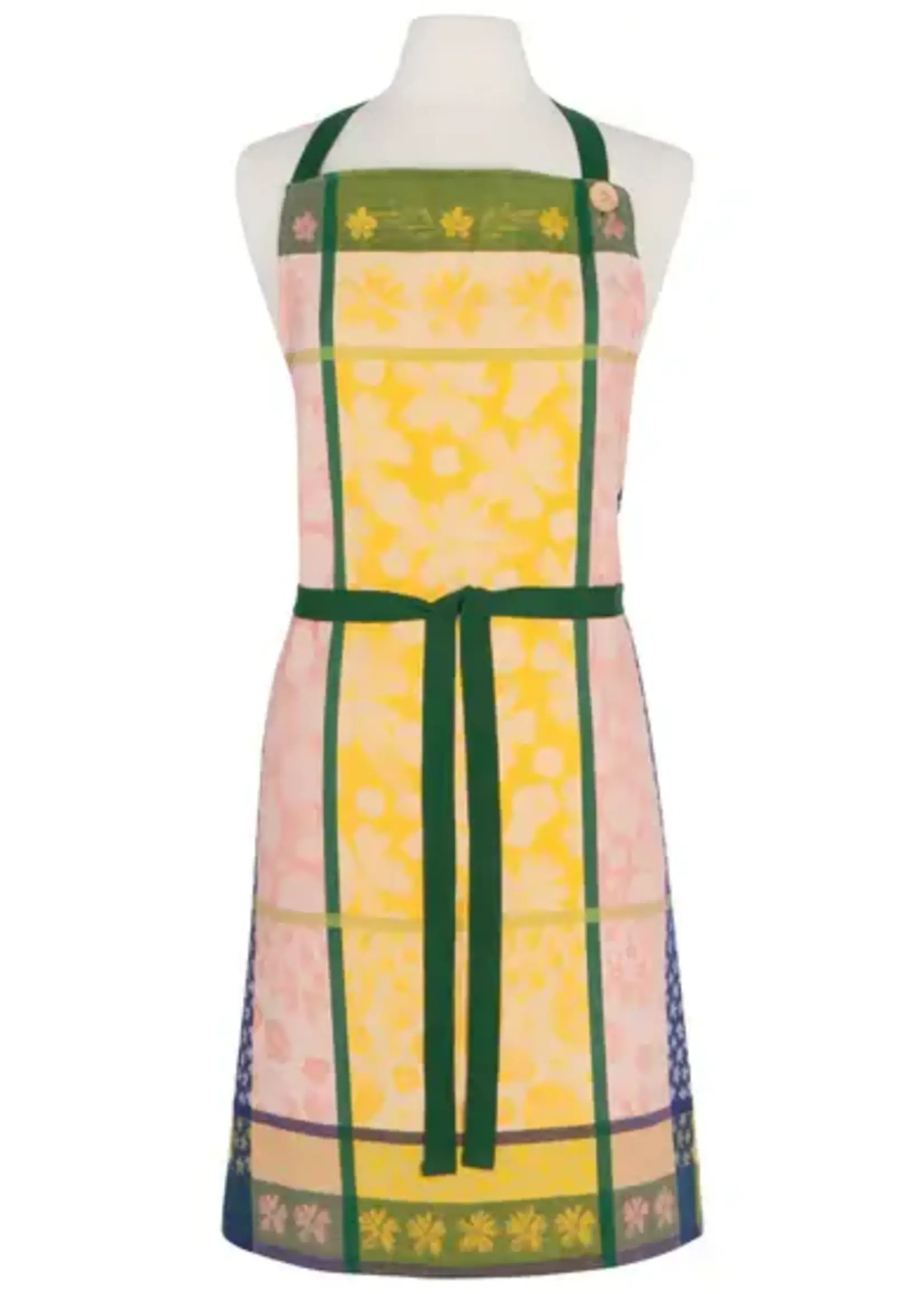 Danica *Orange/Peach/Green Jacquard Apron-Danica