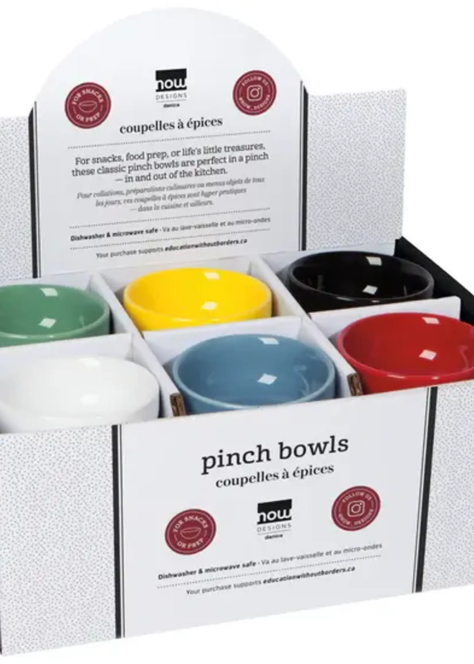 Danica *2oz Asstd Ceramic Pinch Bowls-Danica