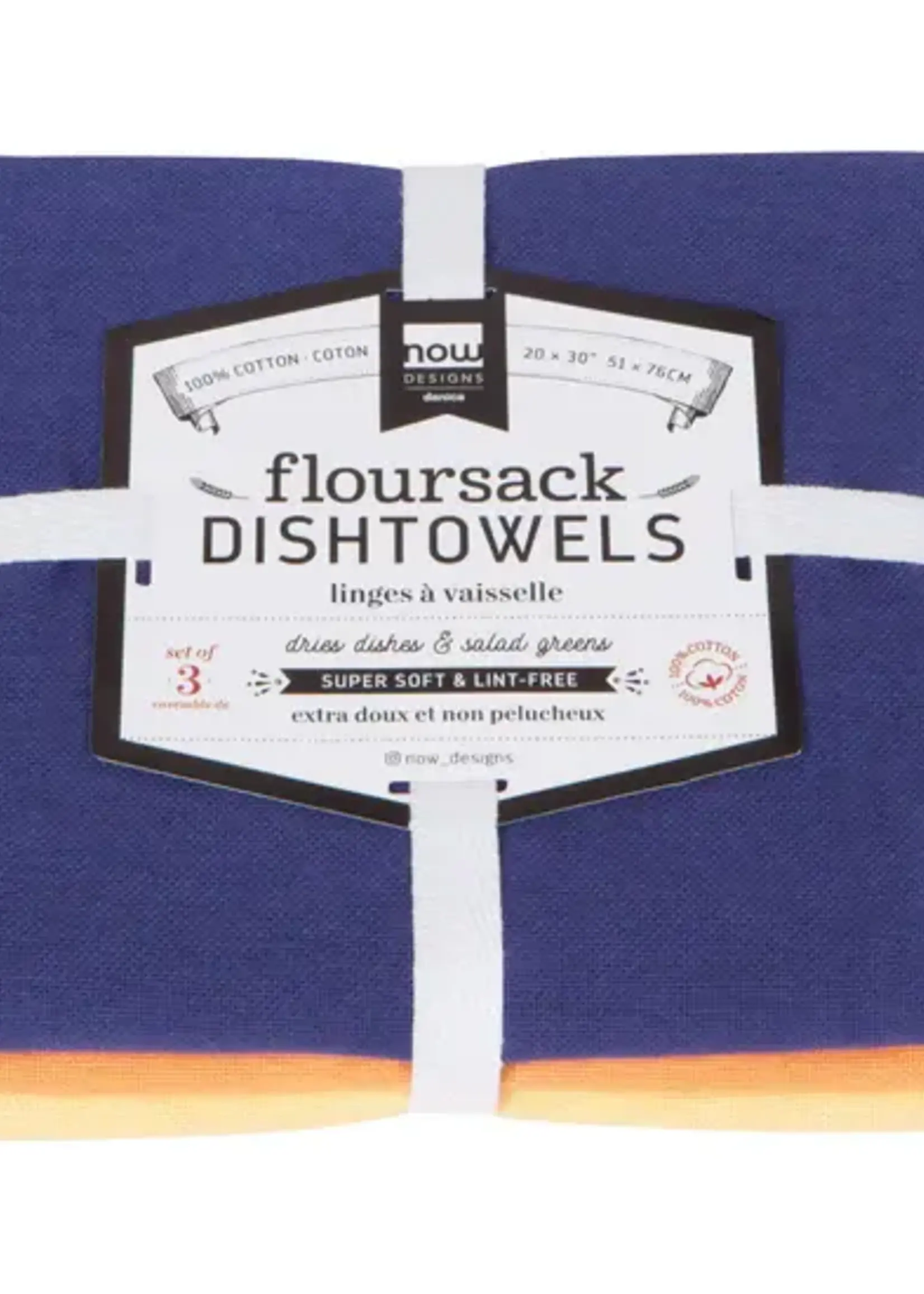 Danica *s/3 Dusk/Apricot/Sunray Floursack Tea Towels-Danica