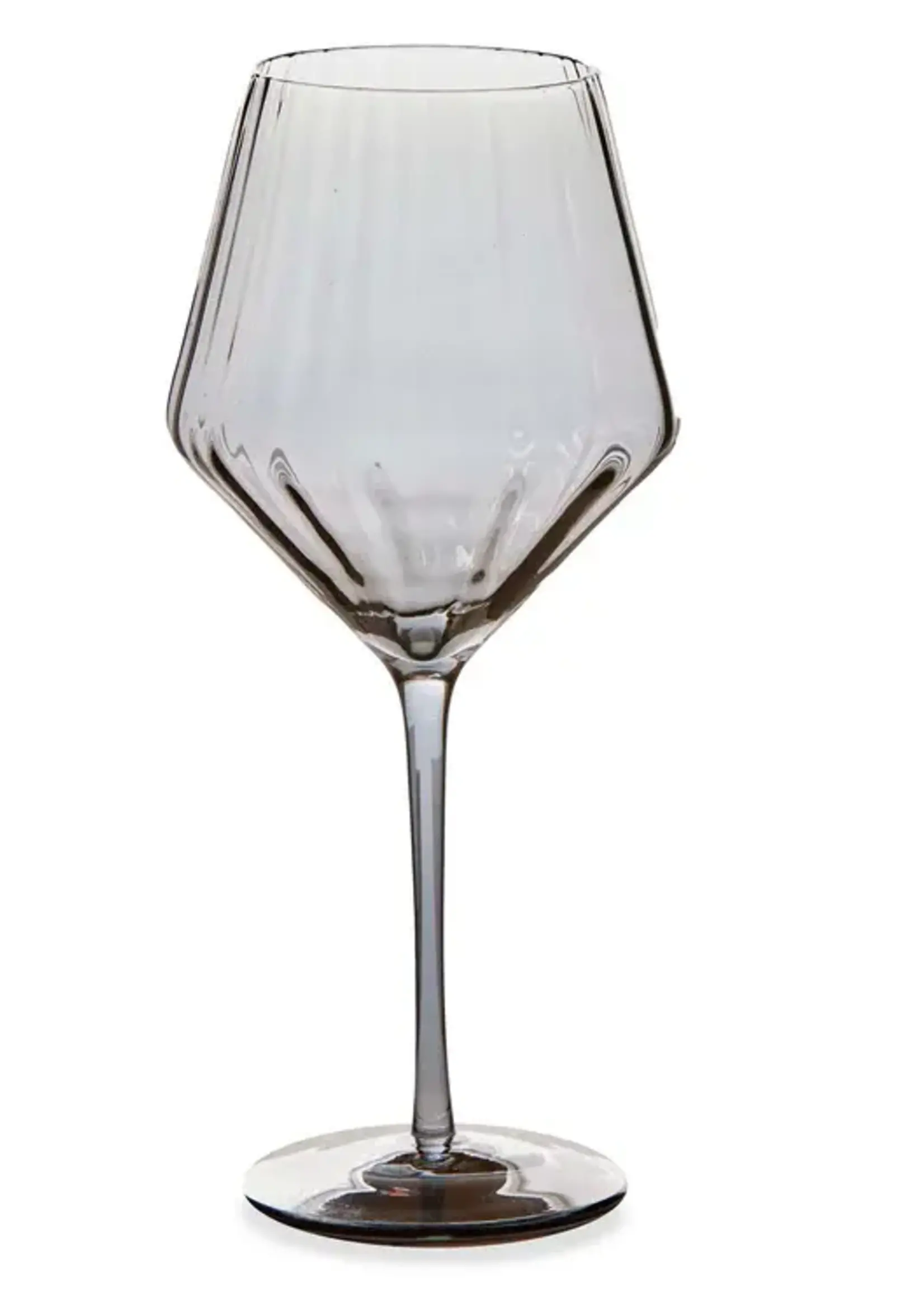 Tag *Smoke Optic Stemmed Wine Glass-Design