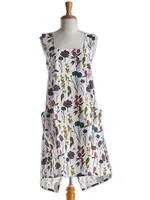 Tag *Multi Floral Pinafore Apron-Design