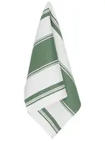 Danica *Elm Green/White Stripe Symmetry Tea Towel-Danica