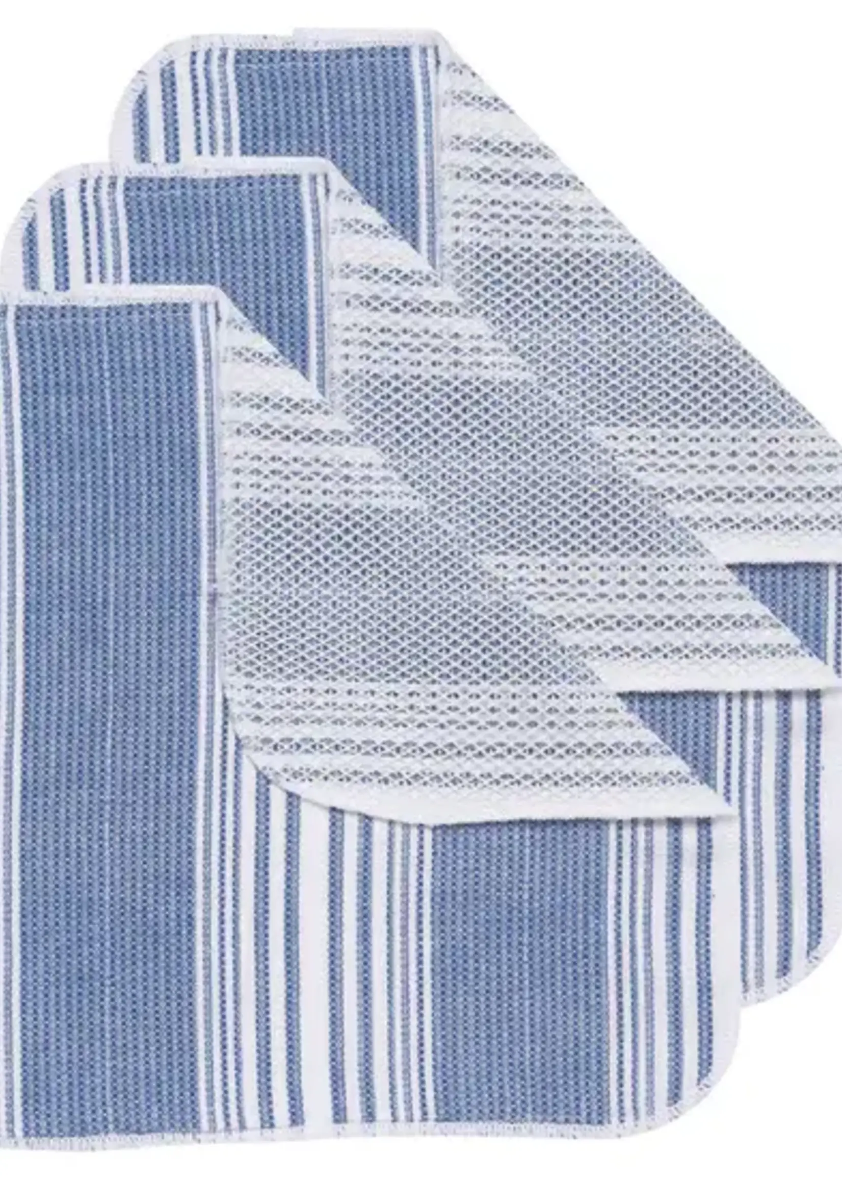 Now Designs *s/3 Royal Blue Scrub It Dish Cloths-Danica