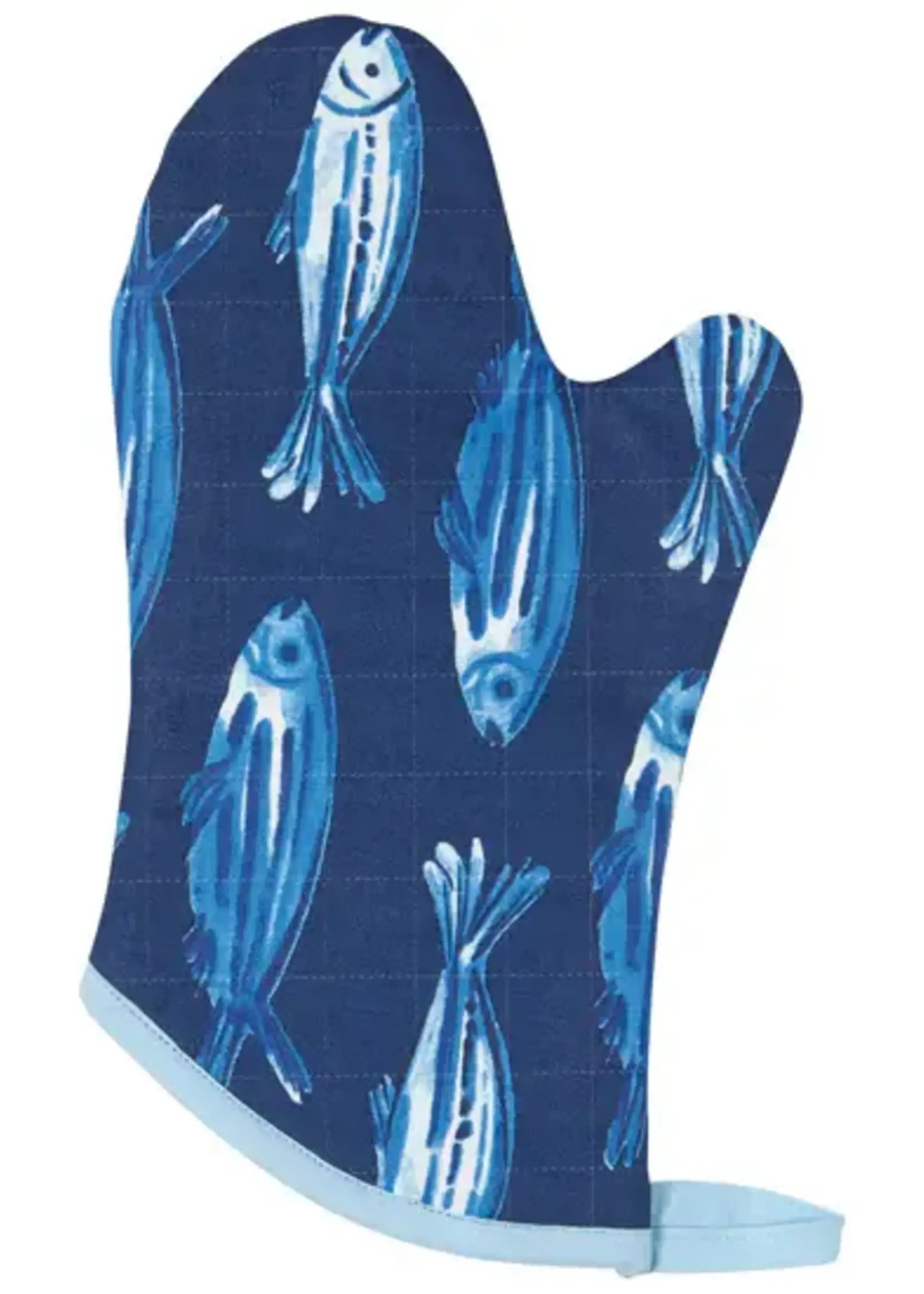 Danica *pr Aveiro Blue Fish Oven Mitts-Danica