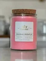 Soy Harvest *Strw Rhubarb Pie Candle-Edenborough