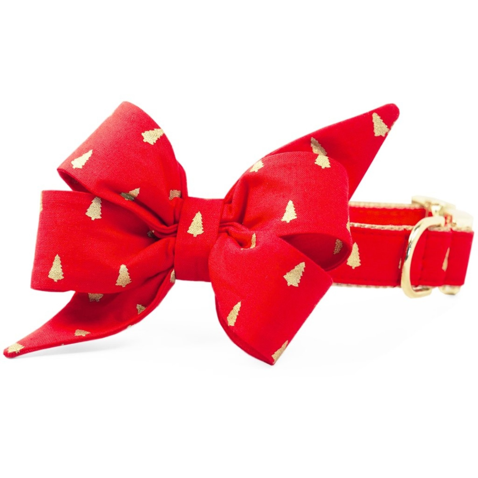 CREW LA LA Holiday Collection Belle Bow Dog Collar