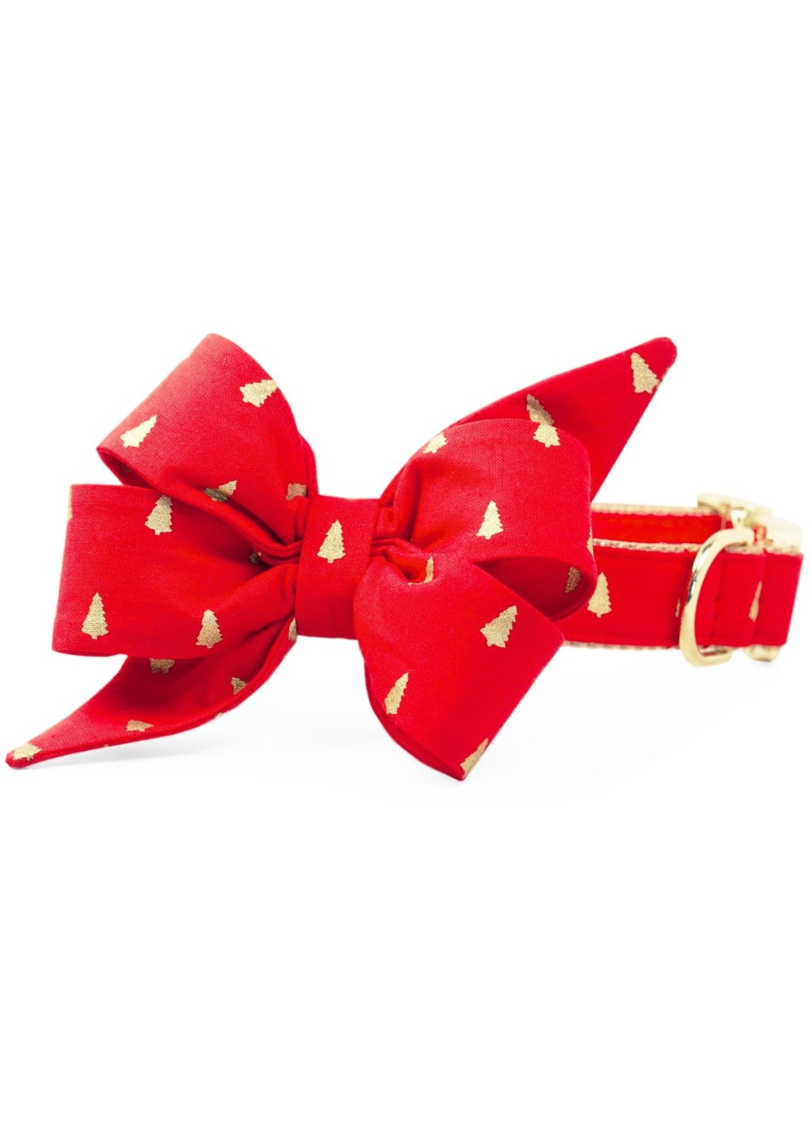 CREW LA LA Holiday Collection Belle Bow Dog Collar