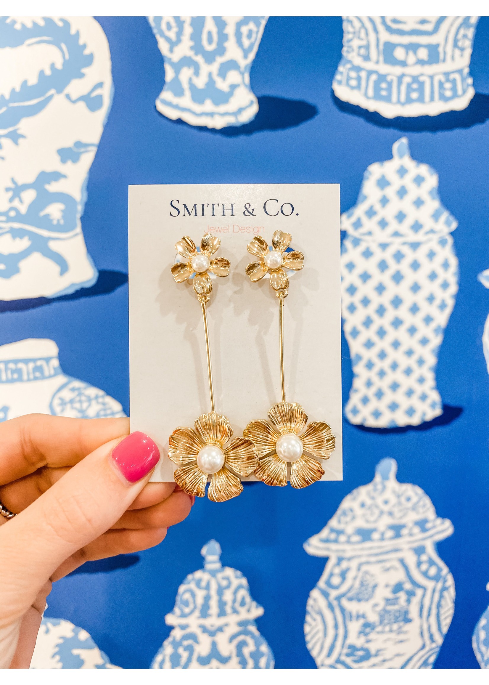 Smith & Co. Jewelry Designs Smith & Co. Flower Drop Earrings