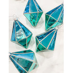 Faced Glass Ornament