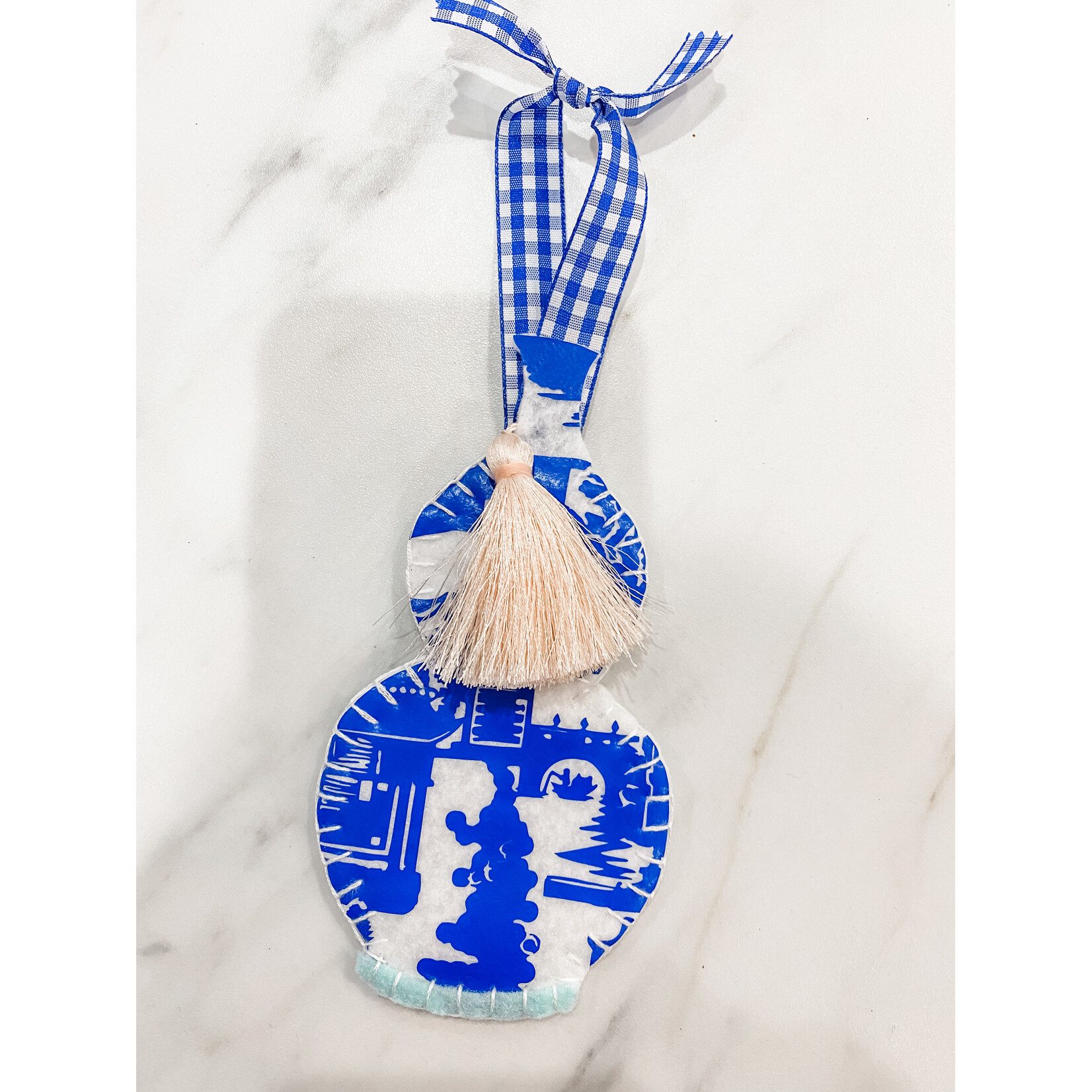 Lemon House Design Chinoiserie Double Gourd Vase Ornament