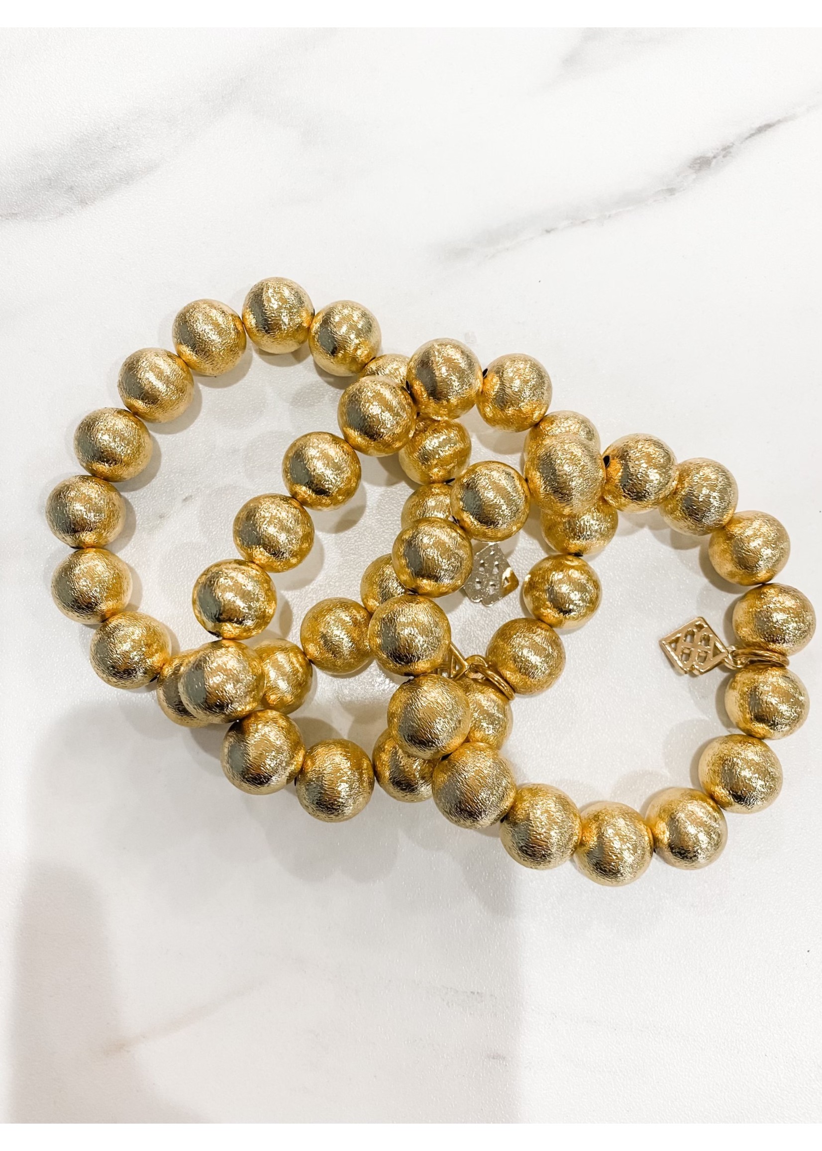 Brianna Cannon 14mm Gold Beaded Bracelet