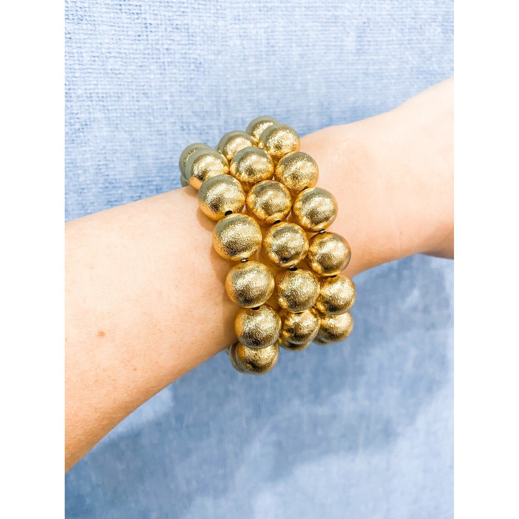 Brianna Cannon 14mm Gold Beaded Bracelet