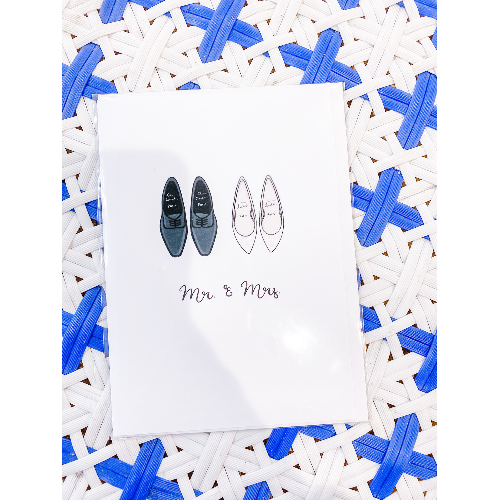 Mr. and Mrs wedding card