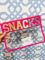 SNACKS Large Clear Pouch