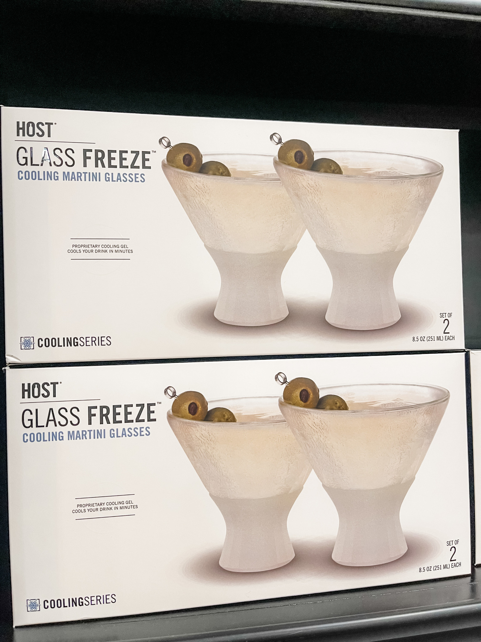 Glass Freeze Martini (set of 2) Oxford+Lee