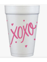 Valentines Foam Cup XOXO Pink