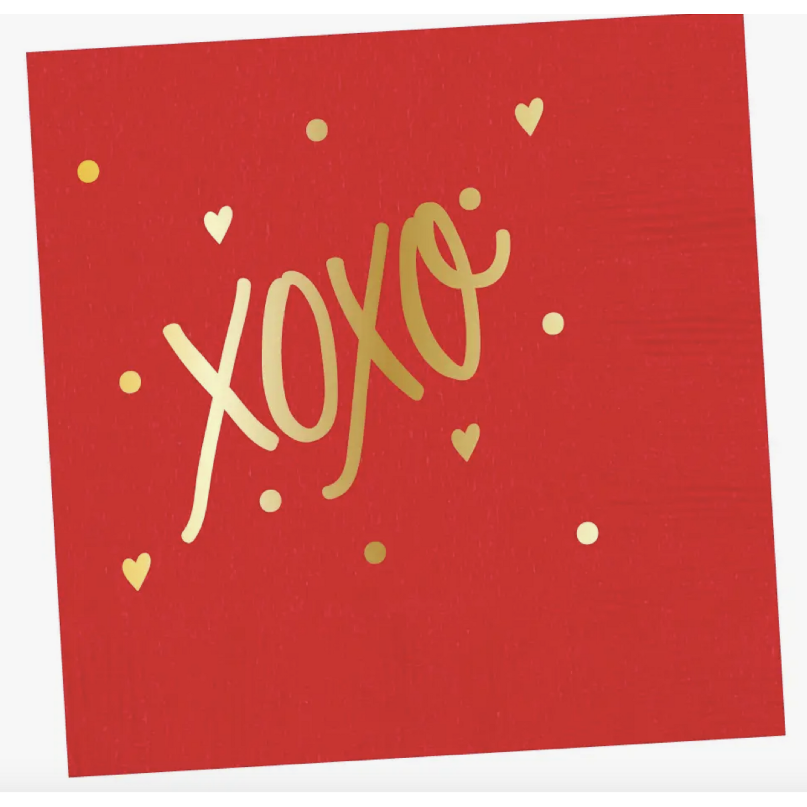 Valentines Napkins XOXO Red