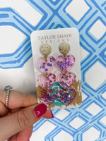 taylor Shaye designs TSD Cutie Pie Triple Heart Drops