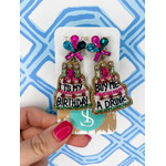 TSD Birthday Girl Beaded Earrings