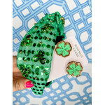 Bohemian Gemme St.Pattys Clover studs