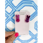 Bohemian Gemme Easter Pink Peeps Stud Earrings
