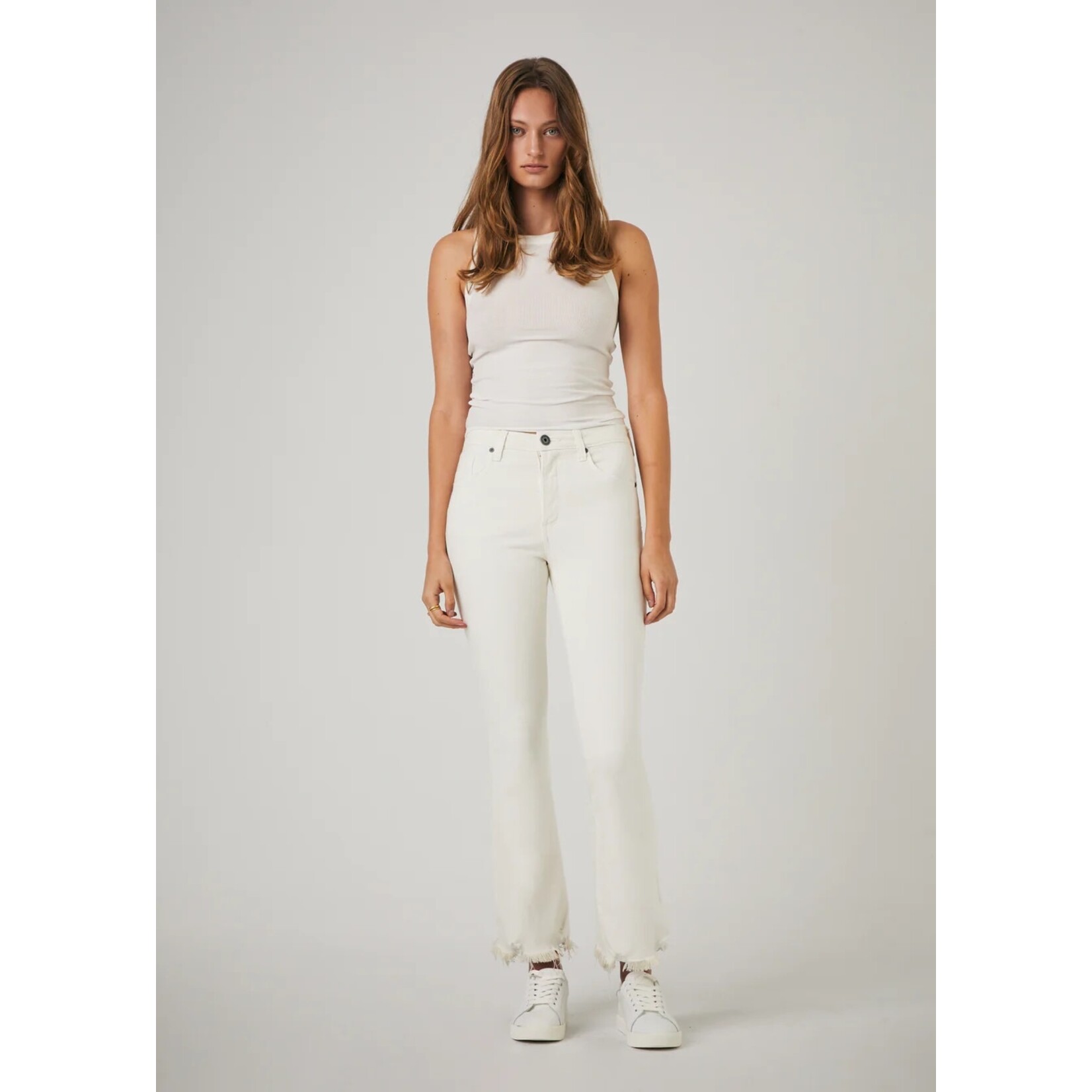 edyson Edyson Grant high rise flare off white