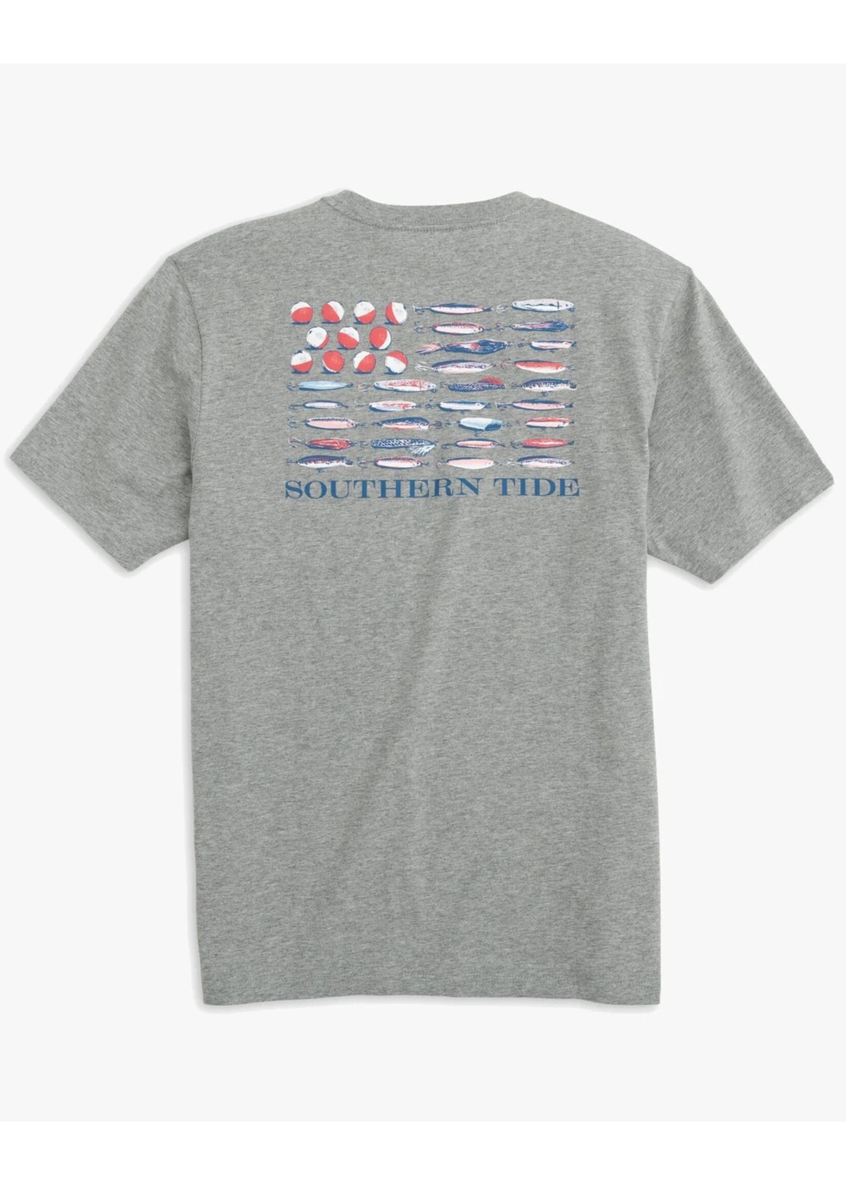 Southern Tide Southern Tide SS Bobbers + Lure Heather Grey Tee