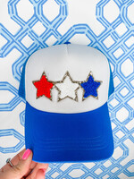 Blue Star Patch Trucker Hat