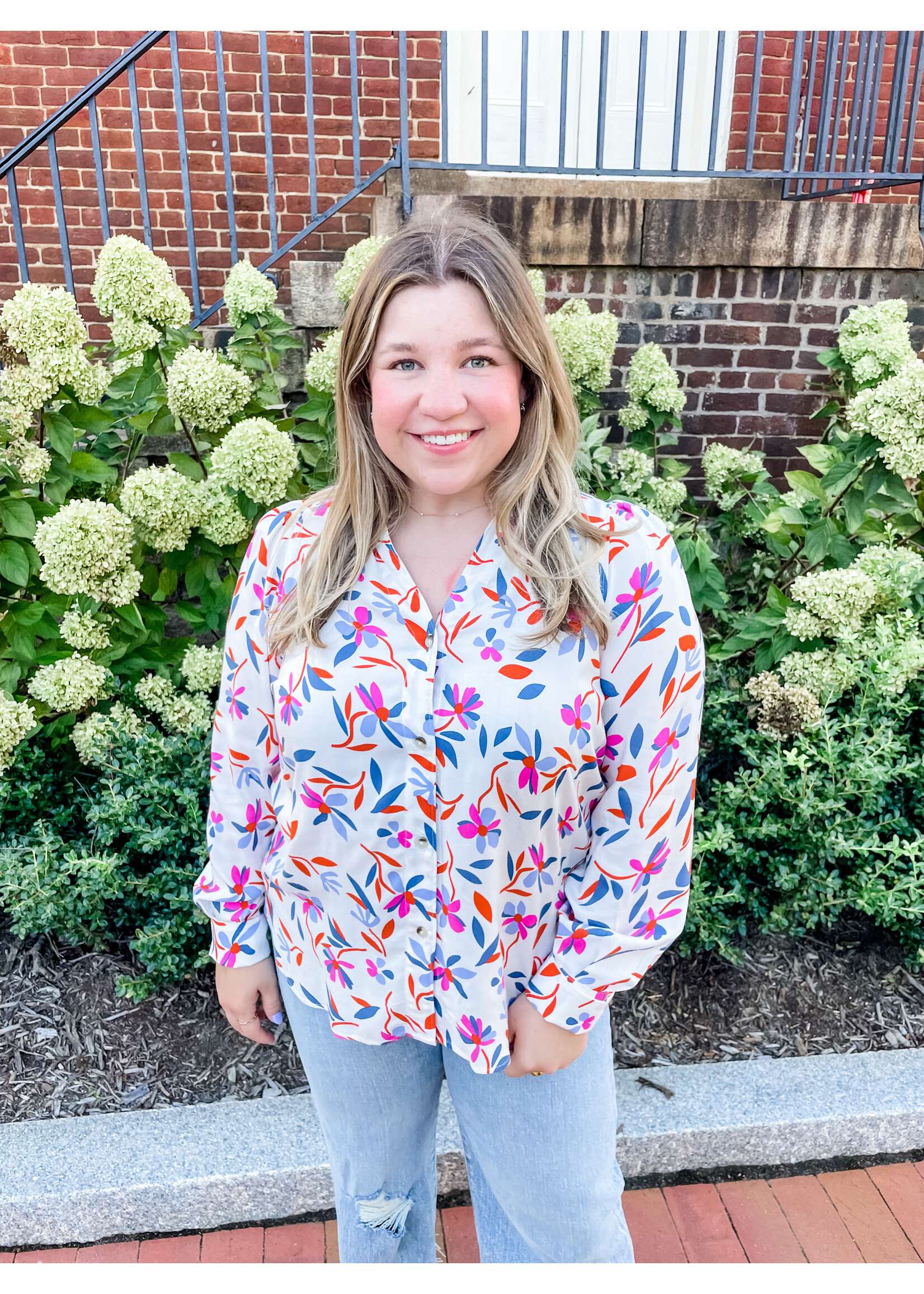 Hatley Olivia Blouse Deconstructed Floral
