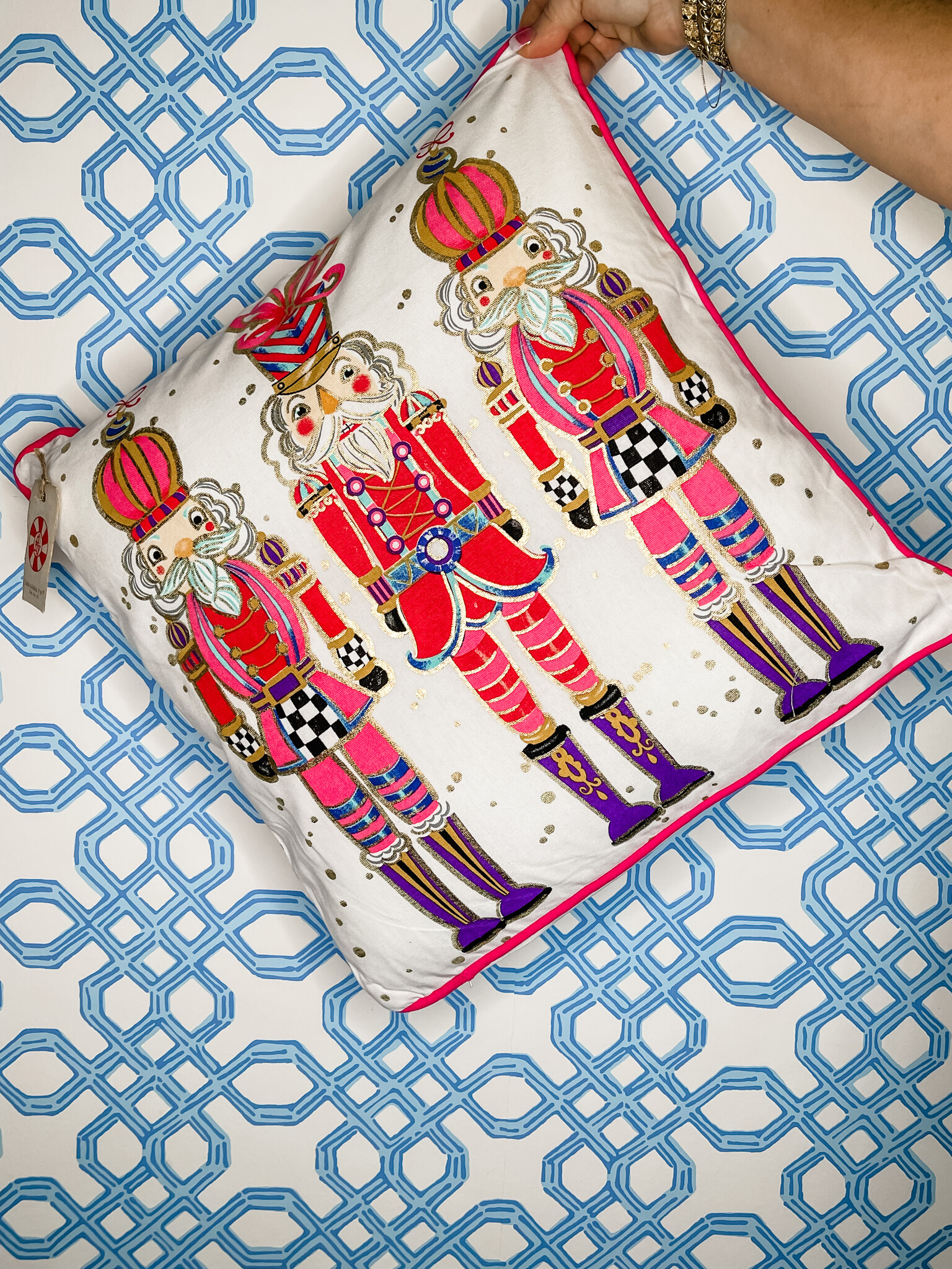 Nutcracker Trio Pillow Oxford+Lee