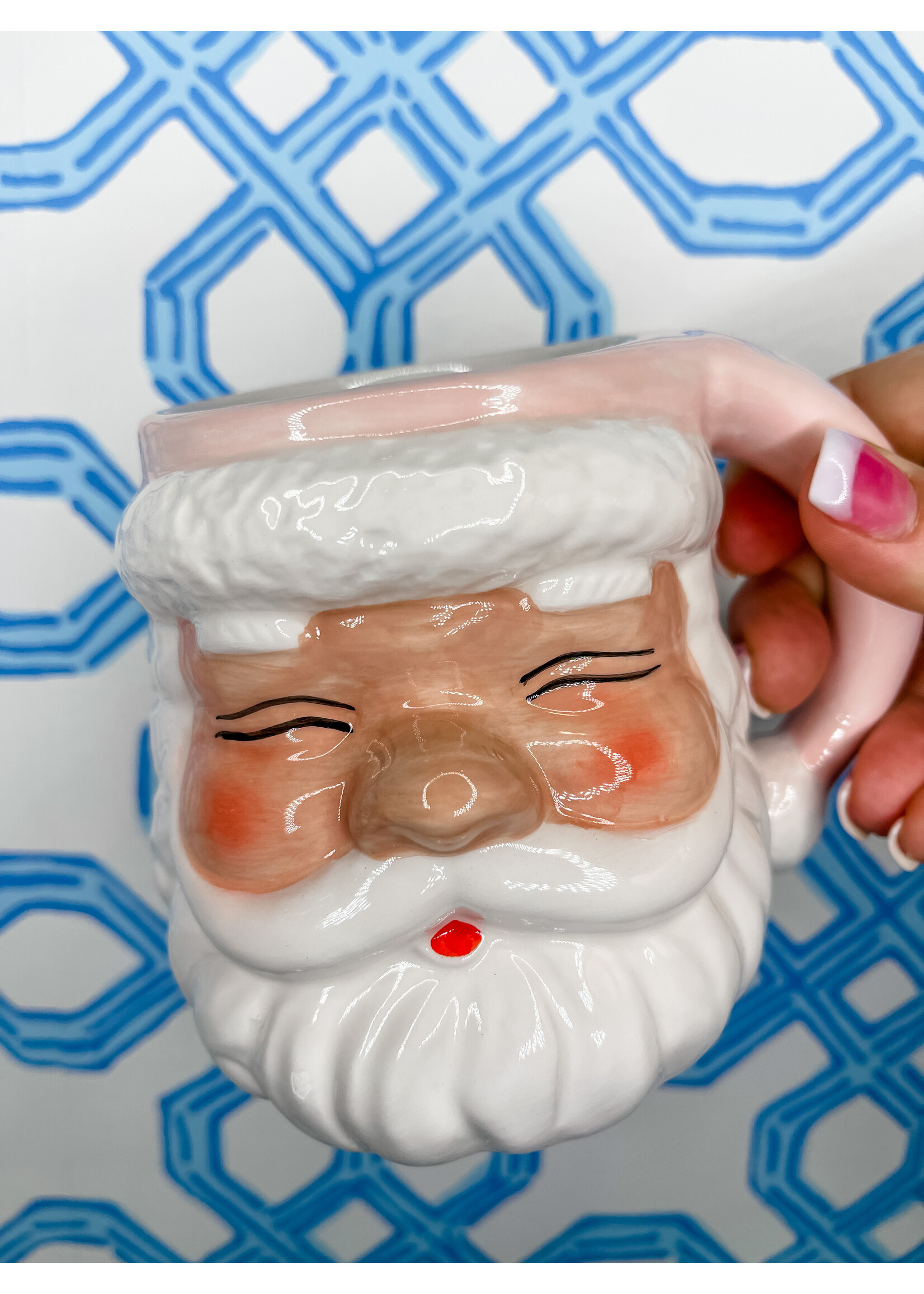 Pink Santa Mug
