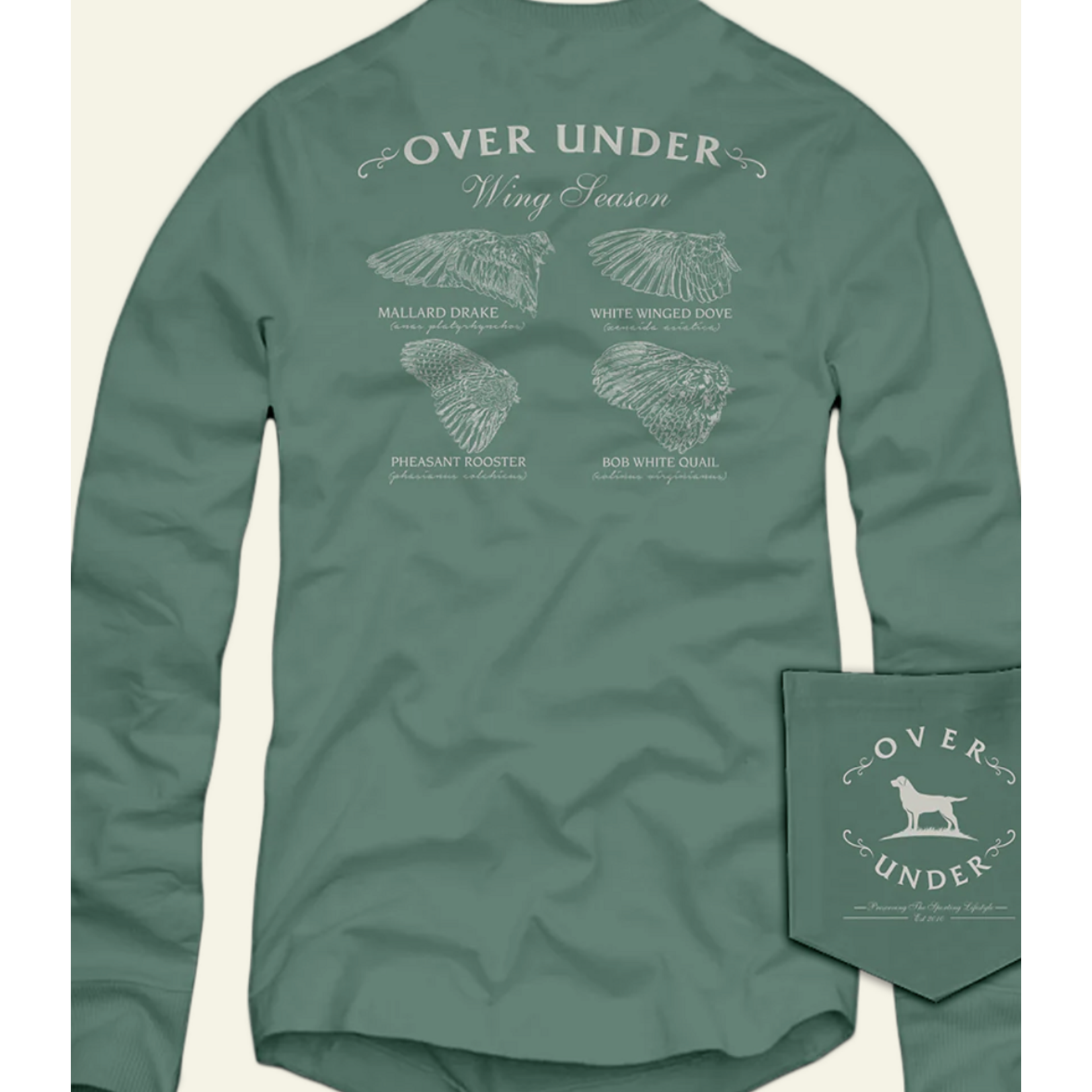Over Under Over Under LS Wing Season Light Green