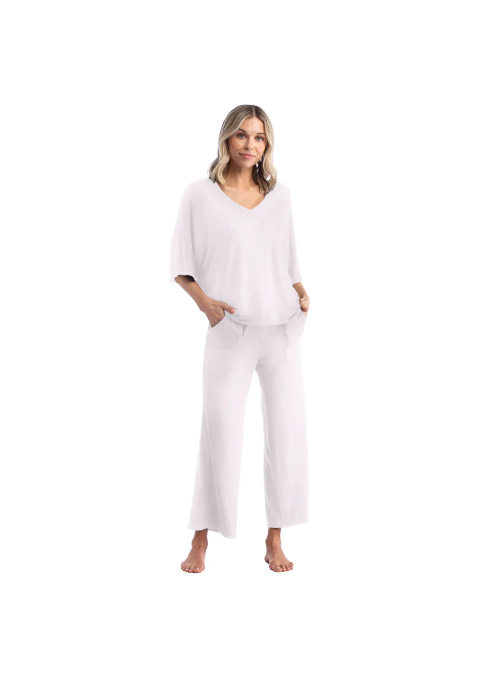 softies Softies Dream Relaxed V Neck with Capri Lounge Set