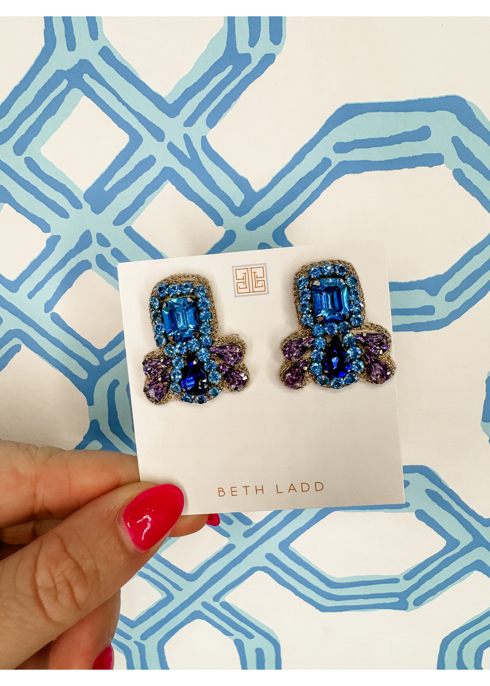 beth ladd Beth Ladd Sadie Studs in Blue/ Purple