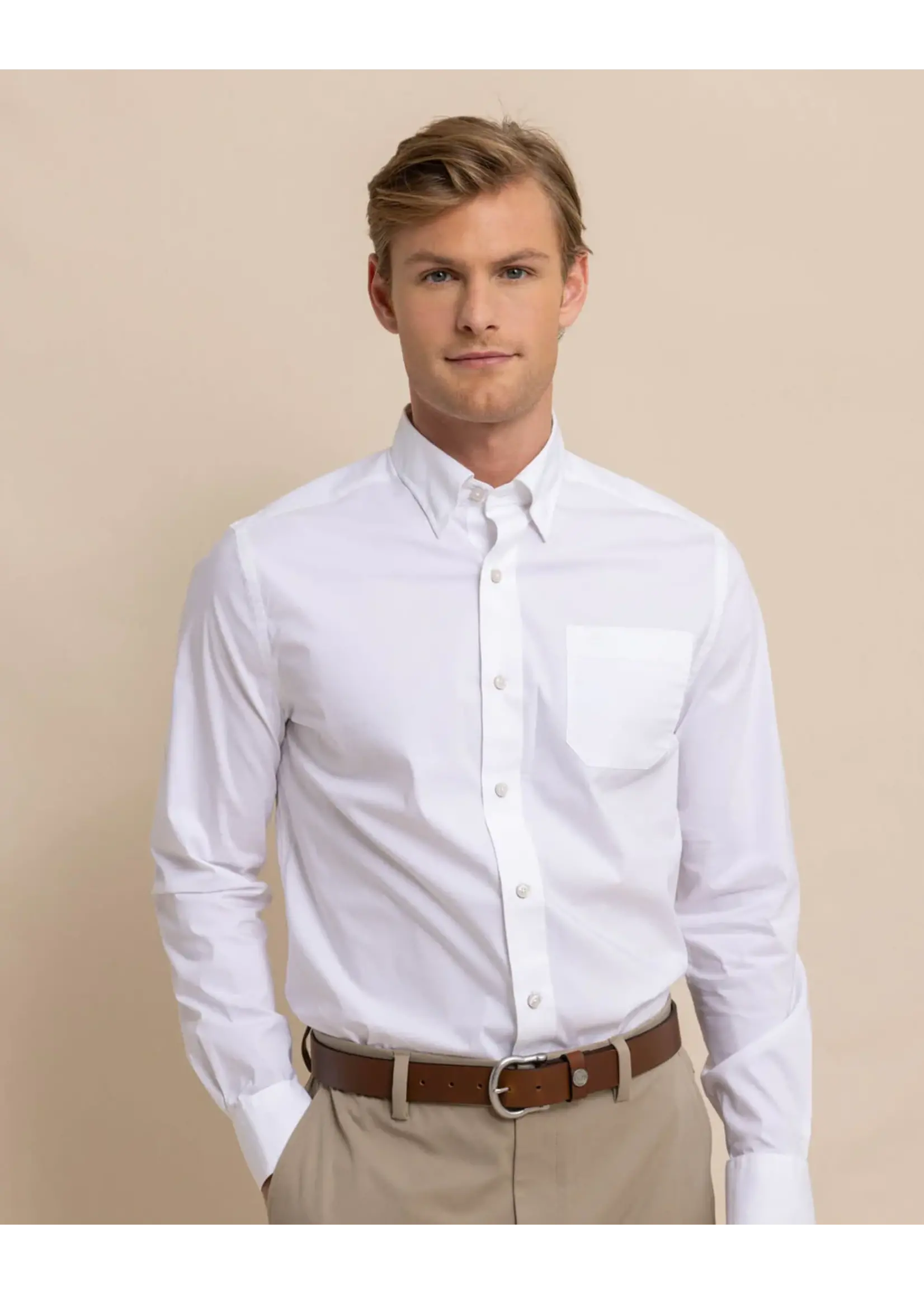 Southern Tide Southern Tide M Ls Charleston Overbook Solid Sportshirt