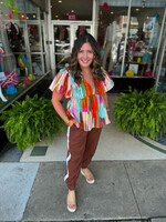 Crosby by Mollie Burch Crosby Adelee Top - Vintage Ikat